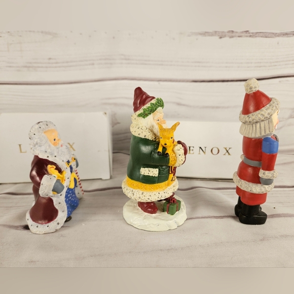 Lenox The Collectors Treasury of Santas Chrismas Holiday Set Nutcracker & Santas - Picture 7 of 12